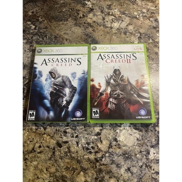 Assassins Creed 1 (Best Buy Exclusive) and 2 Xbox 360 Both CIB Complete - Picture 1 of 3